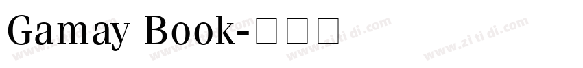 Gamay Book字体转换